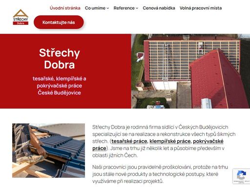 tesařské, klempířské a pokrývačské práce