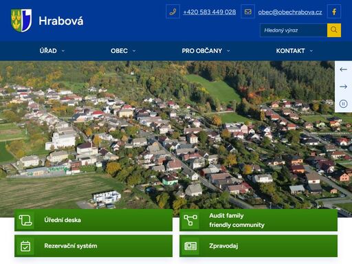 oficiální stránky obce hrabová
