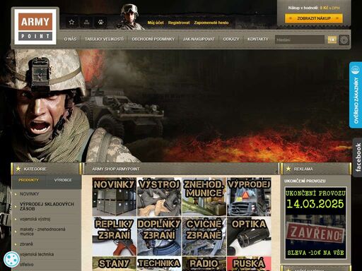 army shop armypoint nabízí nejen vojenskou výstroj, znehodnocené zbraně a munici, kolovou a pásovou techniku, vojenské stany, polní kuchyně, ale mnohem více ...