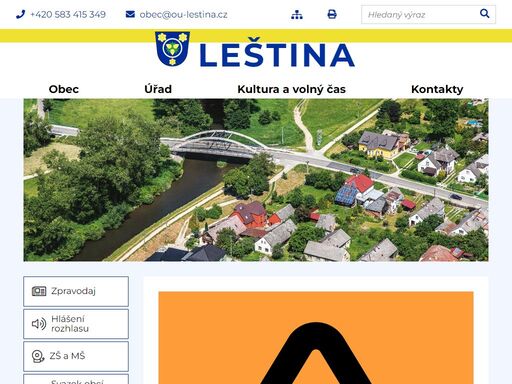 oficiální stránky obce leština