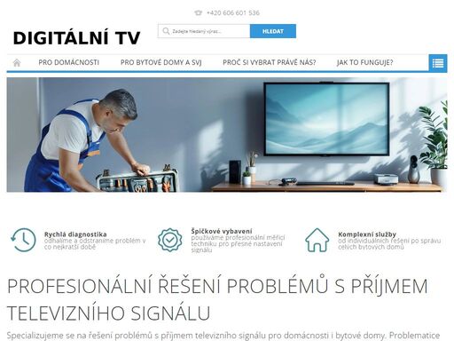 nabízíme profesionální služby v oblasti ladění, instalace a nastavení televizního signálu. zajišťujeme stabilní příjem tv vysílání pro domácnosti i bytové domy.