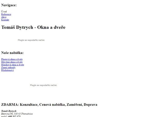 tomáš dytrych - okna a dveře, dodavatel oken a dveří