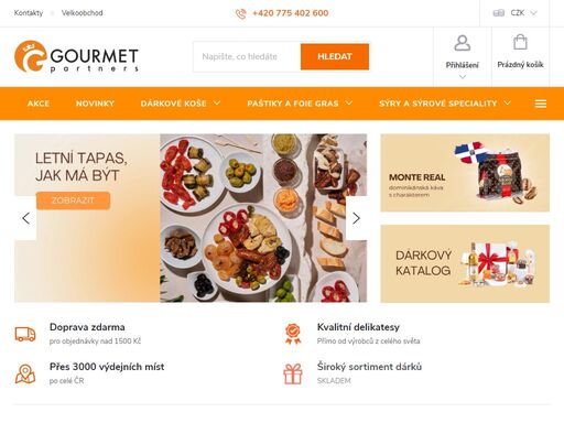 milujete kvalitní delikatesy? gourmet partners nabízí paštiky, mořské plody, tapenády a dárkové koše pro gurmány i firmy. objevte chuť světa s námi!
