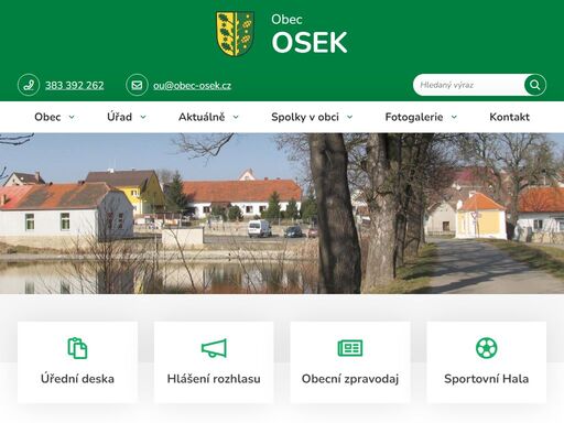 oficiální stránky obce osek