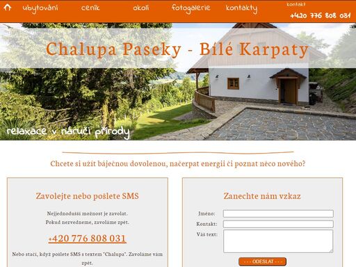 chalupa paseky - bílé karpaty
