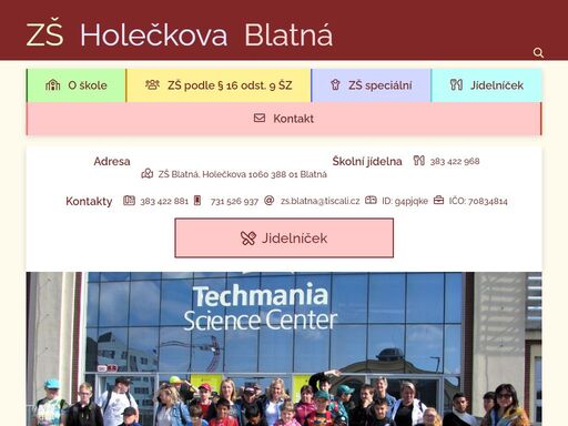 zš holečkova blatná