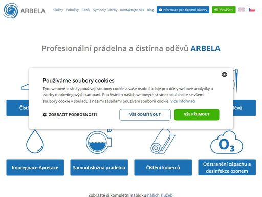 arbela - profesionální prádelna a čistírna oděvů