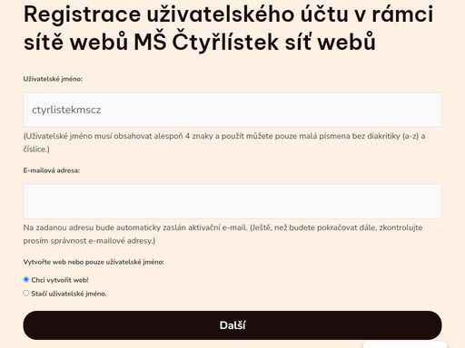 mateřská škola čtyřlístek