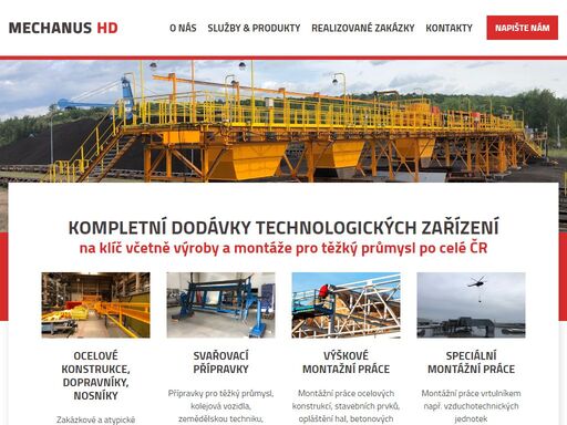 nabízíme kompletní dodávky technologických zařízení na klíč včetně strojní výroby a montáže pro energetická zařízení po celé čr.