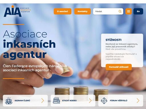 asociace inkasních agentur je zájmové sdružení právnických osob, které sdružuje významné české společnosti podnikající v oboru správy a inkasa pohledávek.