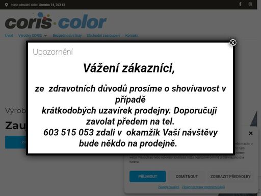 výroba fasádních a malířských barev. neomezujte svou fantazii, zvolte coris sefab.
