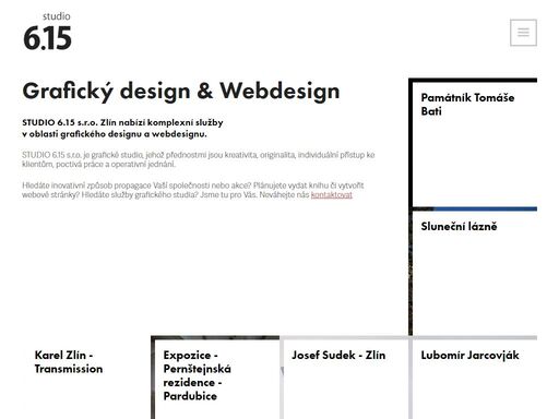 grafické studio studio 6.15 - grafický design a webdesign zlín, tvorba publikací, tiskovin, grafických manuálů,
