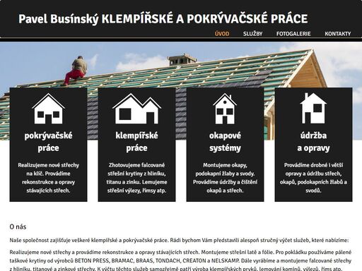pavel busínský klempířské a pokrývačské práce