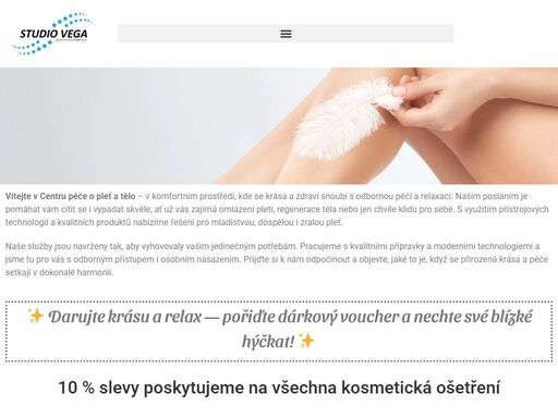 studio vega v kralupech nad vltavou nabízí profesionální služby v oblasti [uveďte hlavní služby, např. kosmetiky, masáží, wellness]. navštivte nás a dopřejte si relaxaci a péči v příjemném prostředí.