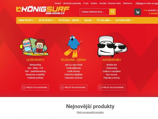 obchod a půjčovna s dlouholetou tradicí, který vám nabízí široký sortiment sportovního zboží pro windsurfing, powerkiting, lyžování, plavání a další aktivity. součástí obchodu je i půjčovna lyží a snowboardů. kvalitu zajišťuje skiservis a výroba probíhá ve vlastním zakázkovém technickém krejčovství.