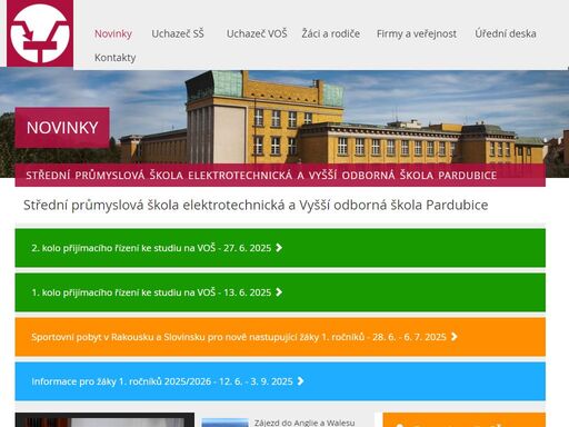 oficiální stránky spše a voš pardubice. nabízíme maturitní obory, učební obory, nástavbu a vyšší odborné studium.