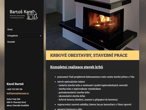 obestavba krbů a stavební práce - rekonstrukce bytových jader, obklady, dlažby, zateplení fasád rodinných domů…