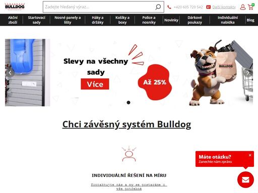 představte si garáž a v ní dokonalý systém. zní to jako sen? s úložným závěsným systémem bulldog je to skutečnost. vytvořte si svůj nástěnný organizér, který vám pomůže s úklidem. flexibilní úložný systém do garáže.