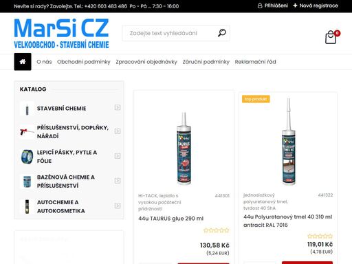 dodavatel nejen lepidel, tmelů, silikonů, polyuretanových montážních pěn a technických aerosolů nejvyšší kvality, ale i dalších systémových řešení v oblasti stavebnictví i průmyslu.