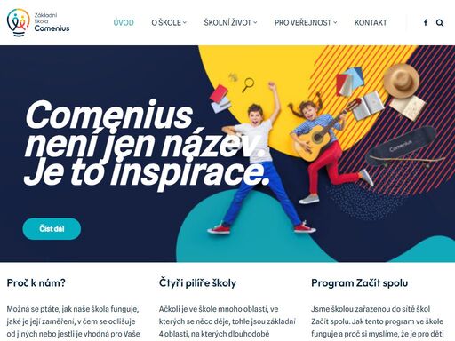 škola comenius je soukromá základní škola v hradci králové s programem začít spolu a s rozšířenou výukou anglického jazyka pro 180 žáků v 9 ročnících. činnost jsme zahájili v září 2019.