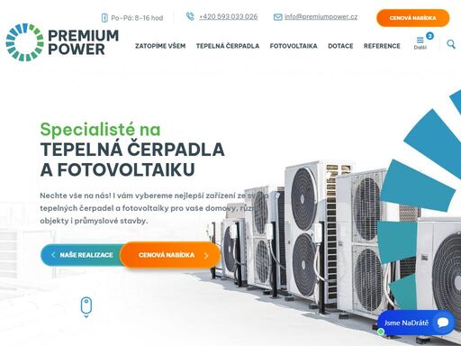jsme zkušení odborníci na tepelná čerpadla a fotovoltaiku. rádi vám pomůžeme vybrat nejvhodnější a komplexní řešení pro vaše domovy, různé stavby i průmyslové objekty.