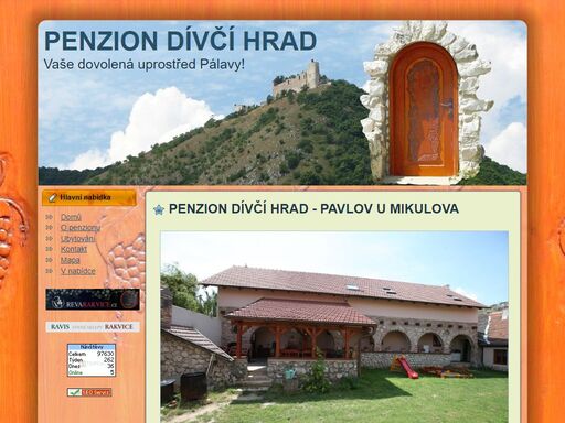 penzion dívčí hrad
vaše dovolená uprostřed pálavy!
penzion v pavlově nabízí ubytování v srdci pálavy!