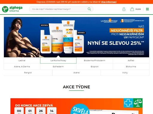 online lékárna s volně prodejnými léky, doplňky stravy, zdravotnickými potřebami a veterinárními prostředky, kosmetikou a vitamíny a minerály. obsloužíme vás na více jak 300 alphega lékárnách v čr.