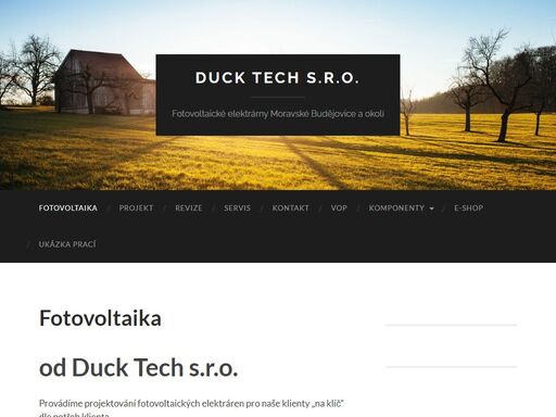 vypracování projektové dokumentace, dodání komponent nebo realizace vaší fve na klíč.