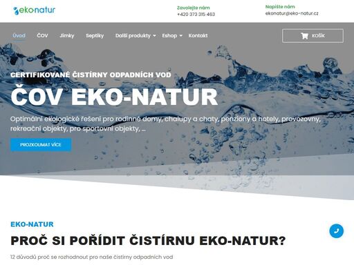 čistírny odpadních vod, eko-natur, čov, výrobce čov