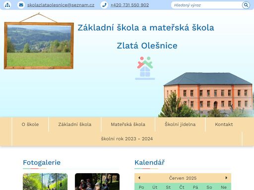 oficiální stránky základní školy a mateřské školy zlatá olešnice,
okres jablonec nad nisou,
příspěvková organizace