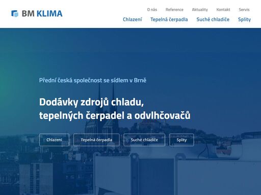 zdroj chladné vody tepelná čerpadla chlazení brno praha ostrava hradec králové plzeň jihlava odvlhčovače kompresorový zdroj chladu chladič vzduchem chlazený clivet thermokey hidros suchý chladič oddělený kondenzátor chladivo freon data centra chlazení kompresory scroll šroub inverter invertor r410a r407c r134a r1234yf r1234ze