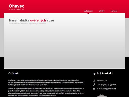 ohavec.cz - kvalitní ojeté vozy za výborné ceny