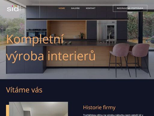 výroba kuchyňských linek, vestavěných skříní, interiérů.