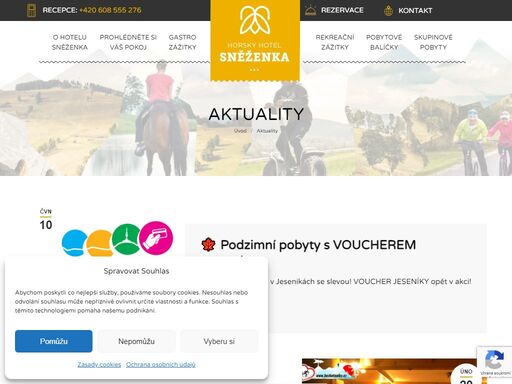vyrazte k nám na hory do krásné čisté přírody na pomezí jeseníků a kralického sněžníku kdykoliv během roku. na jaře, v létě, na podzim i v zimě pro vás máme v hotelu sněženka připravenu řadu zážitků.