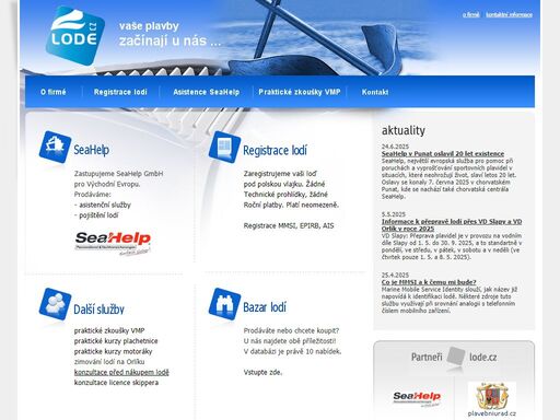 lodě.cz on-line přístav pro plavby na sladkých i slaných vodách.