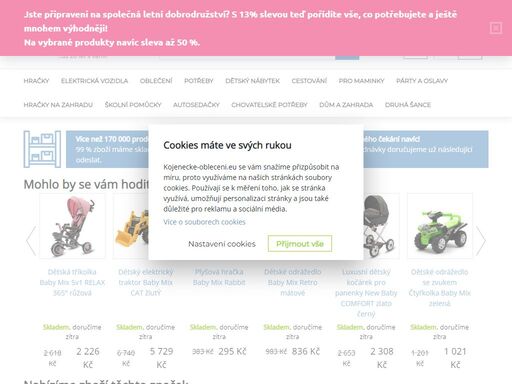 vše pro miminko a maminku na jednom místě. dodáváme do 24 hod! volejte zdarma 800 660 770.
