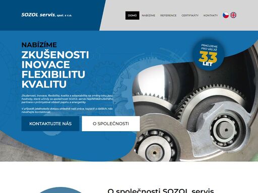 společnost sozol servis se specializuje na realizaci projektů v papírenském průmyslu a energetice, jakož i v poskytování strojního servisu ve výše uvedených odvětvích