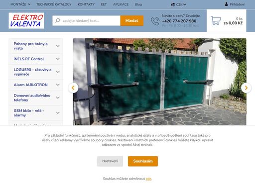elektro montáže, pohony pro brány a vrata, domovní telefony abb, rf inels, ezs jablotron, rekonstrukce elektroinstalace panelový dům, byt, tiny house