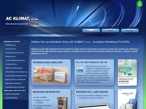 klimatizace, fujitsu, multisystém airstage v-ii ac klimat, s.r.o. - klimatizace fujitsu a multisystém airstage v-ii