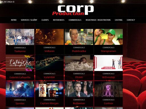 casting tv/photo commercials & movies since 1997; casting tv/foto reklam a filmů od r. 1997