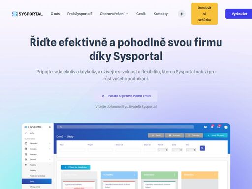 sysportal | manažerský crm systém pro efektivní řízení obchodu a zakázek