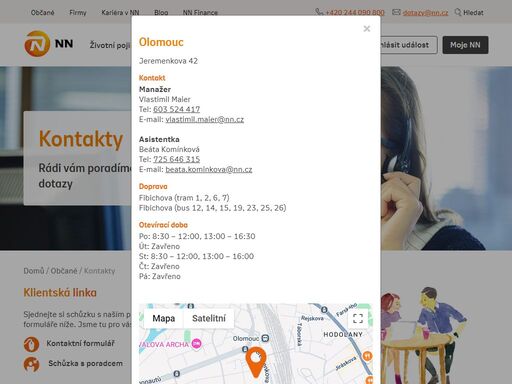 pobočka jeremenkova 42, olomouc. na našich obchodních místech jsme i nadále připraveni řešit požadavky klientů.