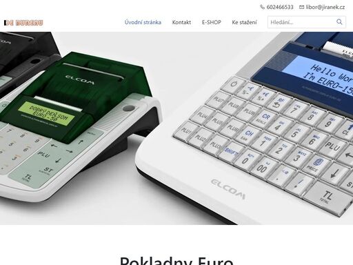 prodej, servis a instalace pokladen elcom euro.