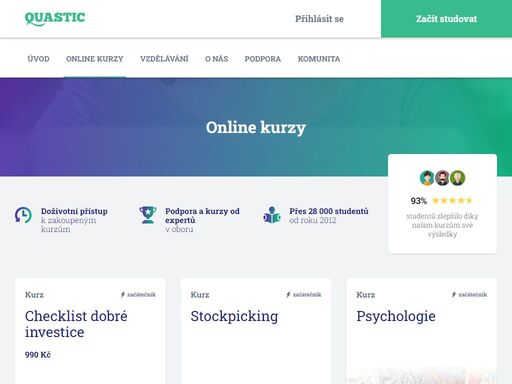získejte s quastic znalosti, které přispějí k růstu vašich úspěchů při obchodování na burze. online kurzy, články, webináře a další zdroje.