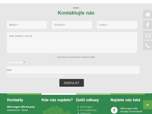 mikroregion bílé karpaty. v současné době sdružuje 9 obcí – dolní němčí, slavkov, horní němčí, strání-květná, březová, lopeník, vápenice, vyškovec a starý hrozenkov.