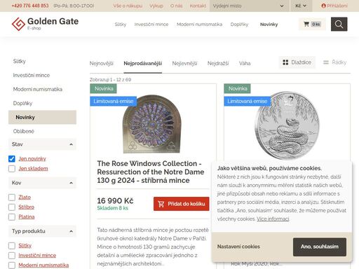 e-shop největšího prodejce drahých kovů na českém trhu. investujte do zlata, stříbra či mincí online na e-shopu golden gate. spořit lze již od 500 kč. přes 60 tisíc spokojených zákazníků.