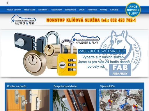 klíčové a trezorové centrum hausner-plný s.r.o.