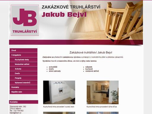 zabýváme se především zakázkovou výrobou vycházející z konkrétního přání a představ zákazníků. vyrábíme hlavně z masivního dřeva, ale také z dýhy nebo lamina.