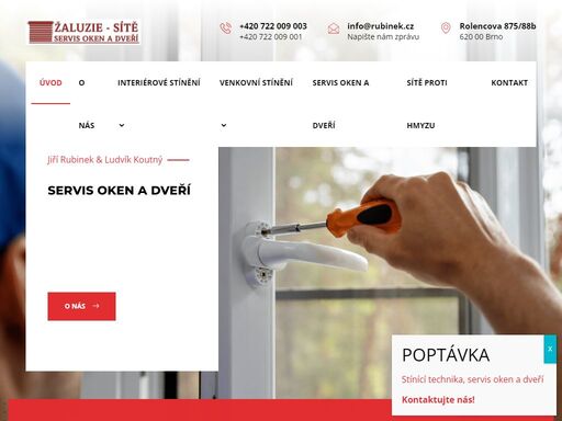 prodej, montáž a servis stínící techniky na klíč
