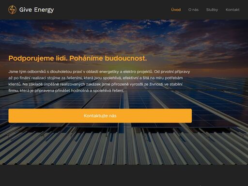 podporujeme lidi. poháníme budoucnost.